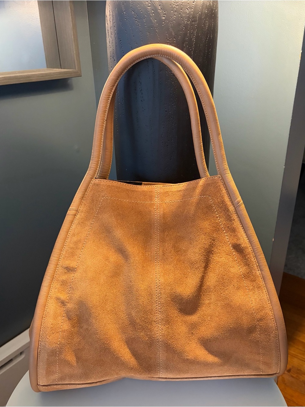 ASOS Design suede tote bag